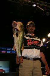 Second-place co-angler Billy Cain caught his division