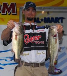 Pro Ryan Rigsby of Hixson, Tenn., held onto the second place position with a 16-pound catch, which gave him a two-day total of 35 pounds, 5 ounces.