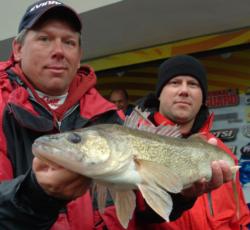 Pro Tony Renner and co-angler Josh Johnson lead their respective divisions after day one. 