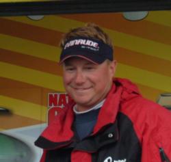 Richmond, Minn., pro Scott Steil is in third place after day one on Cass Lake. 