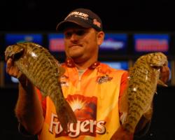Pro Hank Cherry of Maiden, N.C., ended the event on a strong note with a 13-pound, 13-ounce stringer to bump him to fifth place with a two-day total of 21 pounds, 10 ounces worth $20,000.