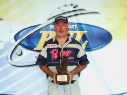 Randy McDowell of Matton, Ill., earned $1,689 as the co-angler winner at the Wal-Mart Bass Fishing League Illini Division tournament on Lake Shelbyville.