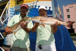 Local favorites Michael and Linda Dotson moved up to third with a 10-pound limit on day two.