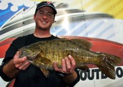 Cody Meyer stunned the crowd with his whopping 6-pound, 10-ounce smallmouth.