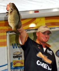 Top pro David Kromm culled three fish in the last half hour and that weight gave him the margin of victory.