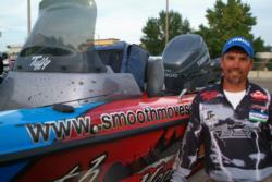 Brett King of Claremont, Minn., was a happy angler after qualifying for the final round of the 2008 FLW Walleye Tour Championship. King heads into the final round in fourth place, though all anglers begin at zero for the final round. 