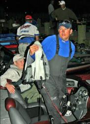 Anticipating a good day of Potomac River fishing, Florida pro Matt Greenblat predicts a range of 16-18 pounds for top-10 stringers on day one.