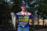 National Guard pro Jonathan Newton of Rogersville, Ala., is in third place with a two-day total of 24 pounds, 6 ounces.