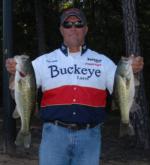 Local pro Dale Gibbs of Martinez, Ga., landed in third place after day one with a five bass limit for 14 pounds, 15 ounces.