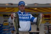 Harmon Davis of Marlow, Okla., also tapped into the largemouth bite, weighing in five green fish for 16 pounds, 11 ounces, to take second place after day one.