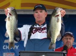 Charles Haralson is in second place in the Pro Division after catching 61-4 over two days.