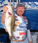 Tums pro David Fritts is second at the Chevy Open on Lake Guntersville with 25 pounds, 11 ounces. 