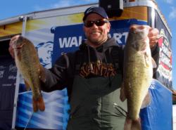 Tommie Goldston leads the Co-angler Division after day two of the Stren Western at Clear Lake.