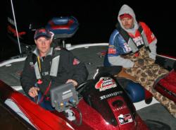 Top boater and co-angler - Nicholas Smyers and Mark Modrak launch for their final day of championship action.