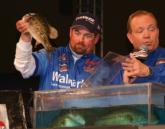 Pro Dan Morehead caught 12 pounds, 9 ounces Saturday, which placed him fourth with one day of competition remaining. 