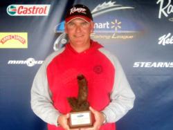 Jeff Rikard of Leesville, S.C., earned $2,193 as the co-angler winner of the March 21 BFL North Carolina Division event.