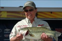 Debbie Carnahan of Flagstaff, Ariz., used a two-day catch of 21 pounds, 3 ounces to net third place overall. In addition, Carnahan won the day's big bass award in the Co-angler Division after landing a monstrous 6-pound, 2-ounce largemouth.