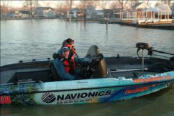 Reigning FLW champion Tommy Skarlis of Waukon, Iowa was anxious to hit the water Thursday morning following Wednesday
