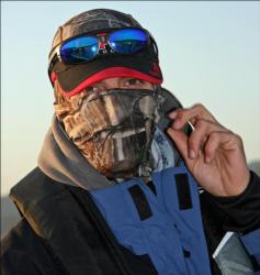 Anglers layered on the protective gear to withstand the biting cold of morning runs.