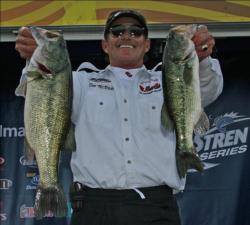 Working Senkos, chatterbaits and spinnerbaits around flooded timber led Don McBride to the second place pro spot.