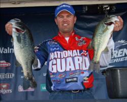 Local pro Clifford Pirch missed his limit by one fish but he still had enough weight to make the final round cut.