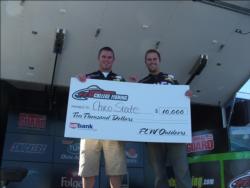 Chico State teammates Matt Dixon and Spencer Moran used a 15-pound catch to win the FLW College Fishing Western Division tournament on Lake Roosevelt.