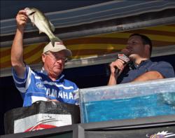 Third place co-angler George Thiel turned in the strongest day three performance in his division.