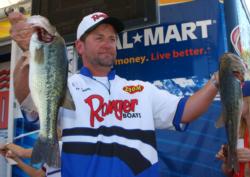 South Carolina pro Dale Evans finished the opening round in fifth place with 24 pounds, 4 ounces.