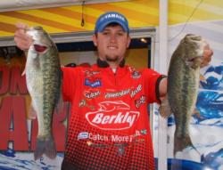 Stetson Blaylock made his first top-10 cutoff as a pro with 24 pounds, 7 ounces over the first two days of competition.