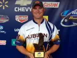 Anthony Goggins of Sylacauga, Ala., earned $2,197 as the co-angler winner of the April 25 BFL Dixie Division event.