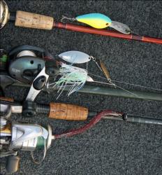 Anglers are likely to catch fish on a variety of baits including cranks, spinnerbaits and football head jigs.