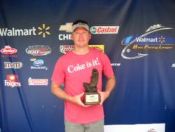 Jeremy Teal of Carnesville, Ga., earned $1,981 as the co-angler winner of the May 9 BFL Savannah River Division event.
