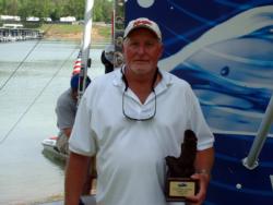 Tony Spradlin of Lafollette, Tenn., earned $2,100 as the co-angler winner of the May 9 BFL Volunteer Division event.