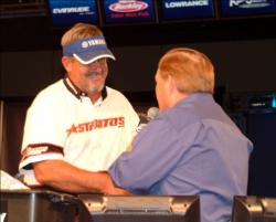 In third in the Boater Division is Russ Moran of Manchester, Tenn., with a two-day total of 17-9.