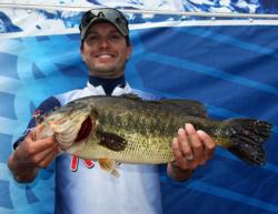 This 7-pound, 3-ounce largemouth caught by Aaron Lesieur was the largest on the co-angler side.