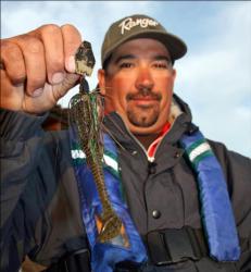 Tommy Cardoza, third in the pro division, will fish a large body chatterbait once the outgoing tide starts moving.