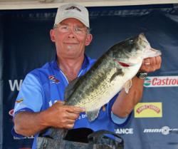 Missing one fish in his limit pulled Rob Wenning down to fourth place.