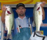 Pro James Johnson of Hartselle, Ala., is in third place after day one with a limit weighing 16 pounds, 3 ounces.