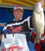 Pro Jay Kendrick of Grant, Ala., weighed in a limit for 17 pounds, 11 ounces to nab the second place spot after day one.
