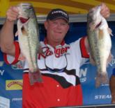 Pro Robert Boyd of Russellville, Ala., moved into the fourth place spot today with a 13-pound, 6-ounce catch to give him a two-day total of 27 pounds, 7 ounces.