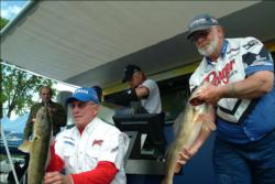 Dennis Jeffrey of Garrison, N.D. is in second place with 15 pounds, 10 ounces.