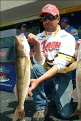 Kevin Larkins of Greenwood, Neb. is in fifth place with 40 pounds, 2 ounces.