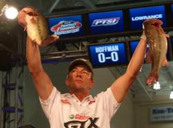 Co-angler Frank Divis Sr. caught 18 Saturday and finished the tournament in second place.