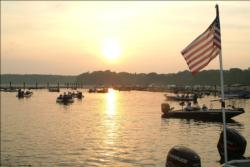The sun rose over the Potomac River Friday, but clouds and rain are expected to roll in this afternoon.