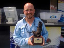 Rusty Gregg of Cleveland, Tenn., earned $2,140 as the co-angler winner of the June 27 BFL Choo Choo Division event.