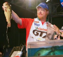 Second-place pro Kyle Mabrey caught a 16-pound, 4-ounce limit Saturday.