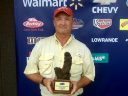 Kermit Crowder of Matoaca, Va., earned $2,005 as the co-angler winner of the July 11 BFL Shenandoah Division event.