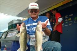 Brad Davis of Jackson, Wis. is second with 37 pounds, 15 ounces.