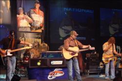 Country music star Darby Ledbetter put on a riveting concert for bass-fishing fans shortly before today
