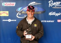 Brian Bennett of Almont, Mich., earned $1,878 as the co-angler winner of the Aug. 8 BFL Michigan Division event.